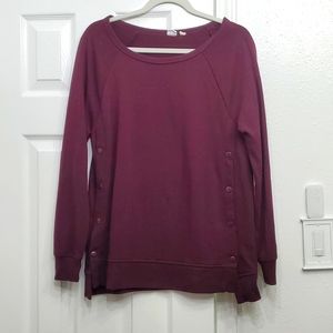 Gap burgundy/ maroon nursing sweater